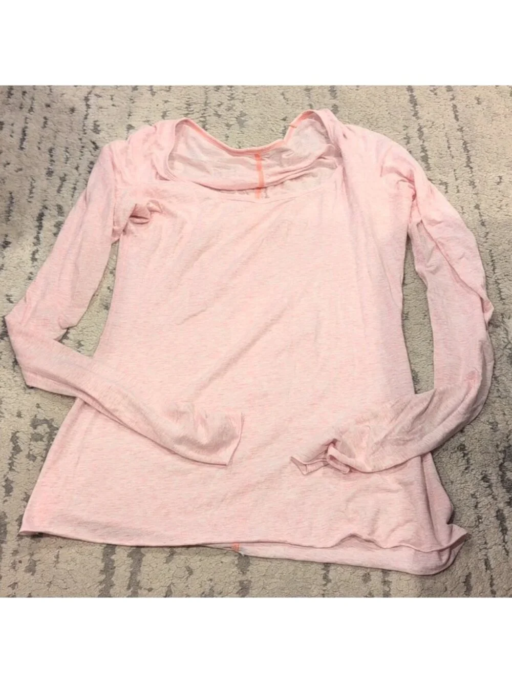 Lululemon My Mantra Long Sleeve Heathered Blush Quartz